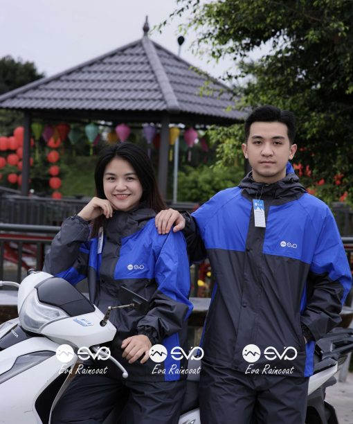 Áo Mưa Bộ 2 Lớp EVA Hàng Xuất Khẩu – Xanh lá neon (Lime Green), Form Gọn Đi Xe Máy (Sao chép)