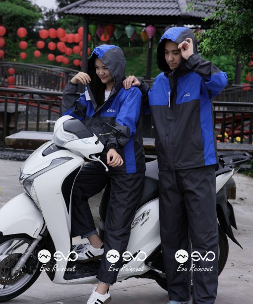 Áo Mưa Bộ 2 Lớp EVA Hàng Xuất Khẩu – Xanh lá neon (Lime Green), Form Gọn Đi Xe Máy (Sao chép)