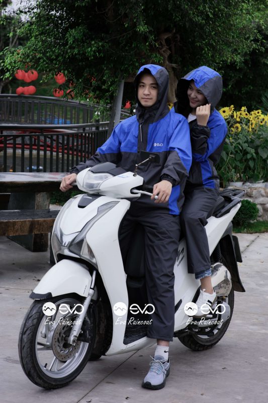 Áo Mưa Bộ 2 Lớp EVA Hàng Xuất Khẩu – Xanh lá neon (Lime Green), Form Gọn Đi Xe Máy (Sao chép)